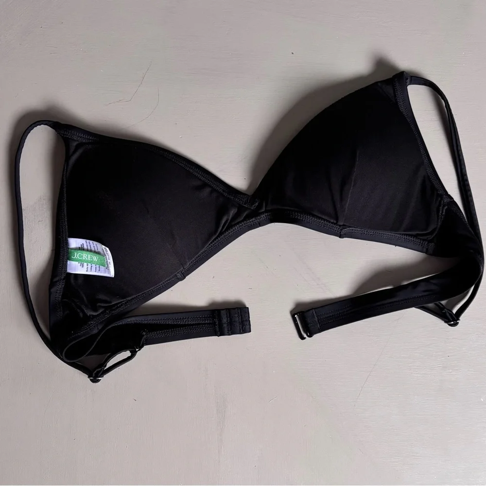 J. Crew No Tie Triangle Cup Sleek French Bikini Top - Picture 6 of 9